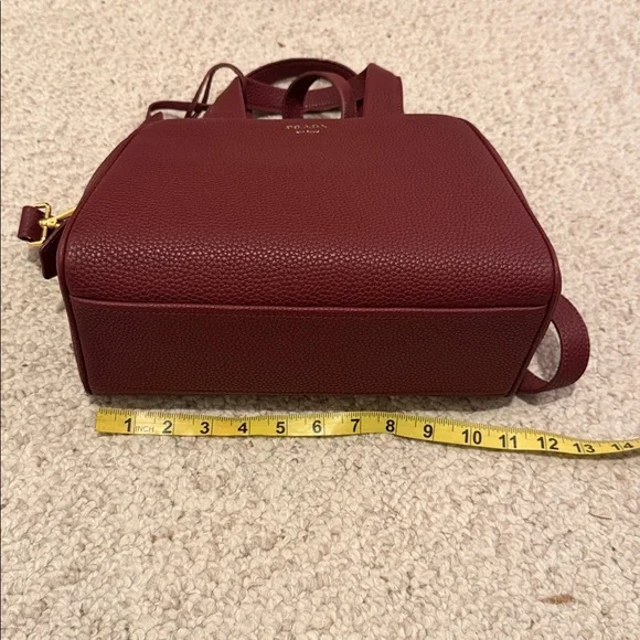 Prada Maroon Leather Crossbody Bag - Picture 6 of 7